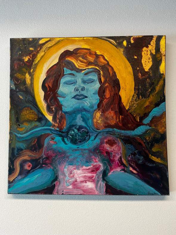 Intuition, 24in square canvas